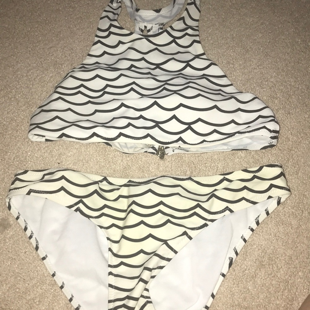 Cupshe black and white bikini